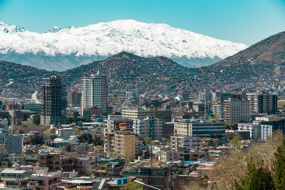Kabul and surrounding mountains